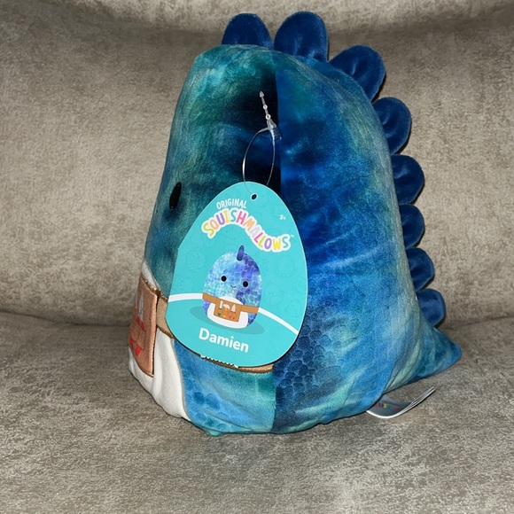 Squishmallows Damien the Dinosaur with TOOL BELT! HTF 8” (pick ONE ONLY) NWT - Picture 2 of 5